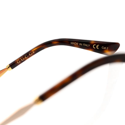 Gucci Metal Square Frame GG0593SK Sunglasses Ivory Gold Brown 6 of 8