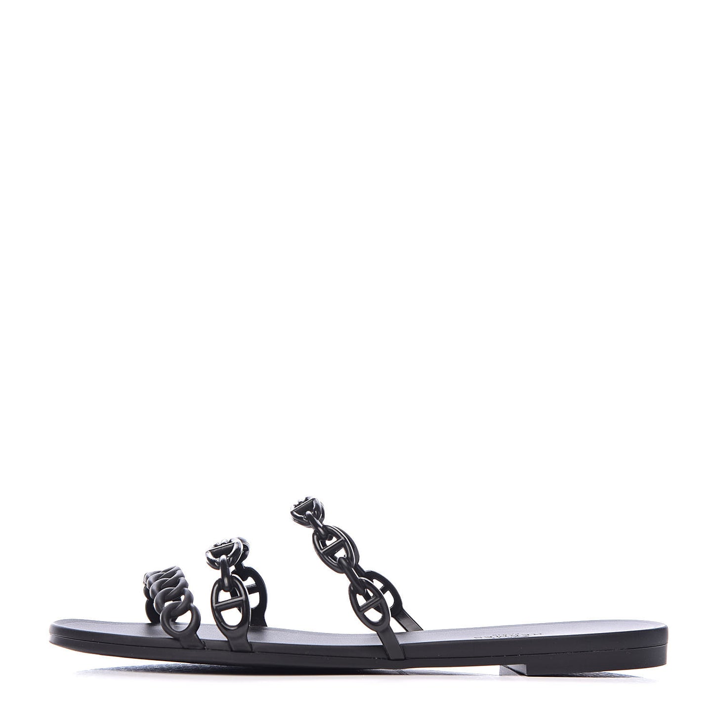 Rubber Chaine d'Ancre Rivage Sandals 40 Black