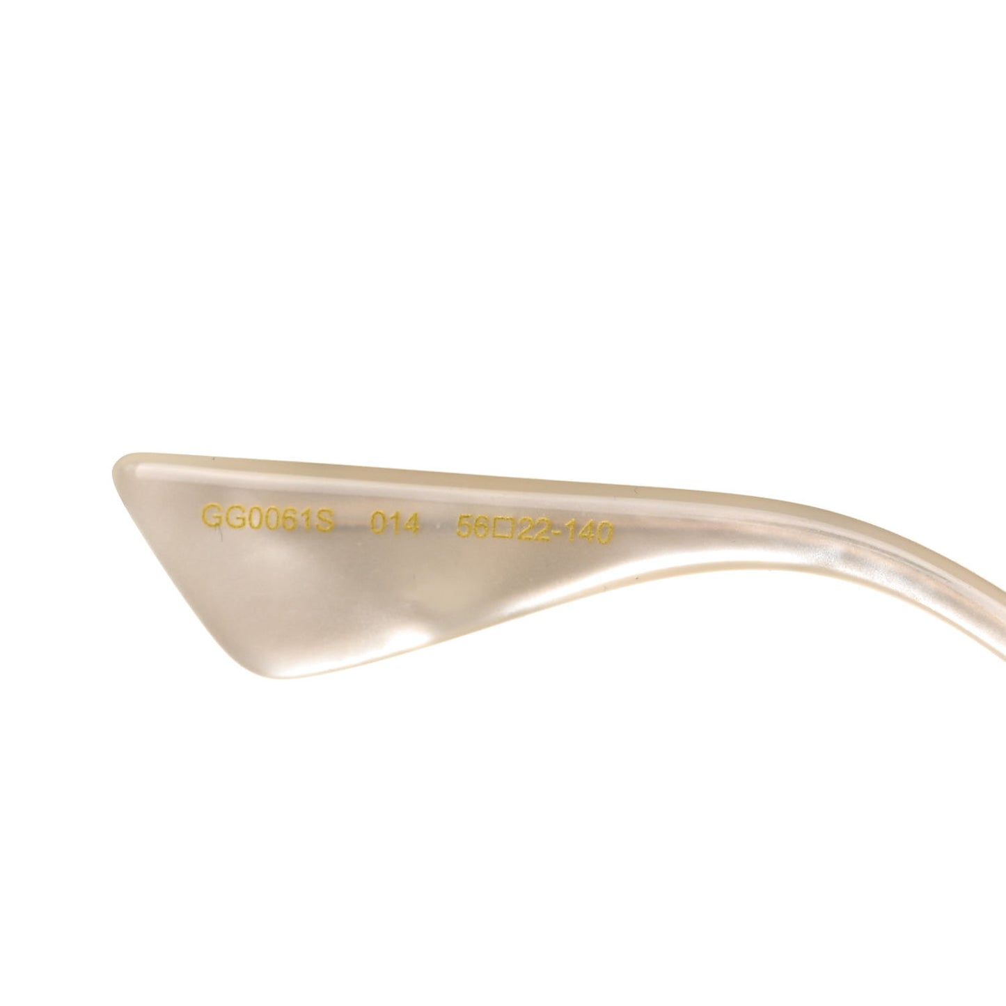 Metal Round Frame Tiger Print Sunglasses GG0061S Gold