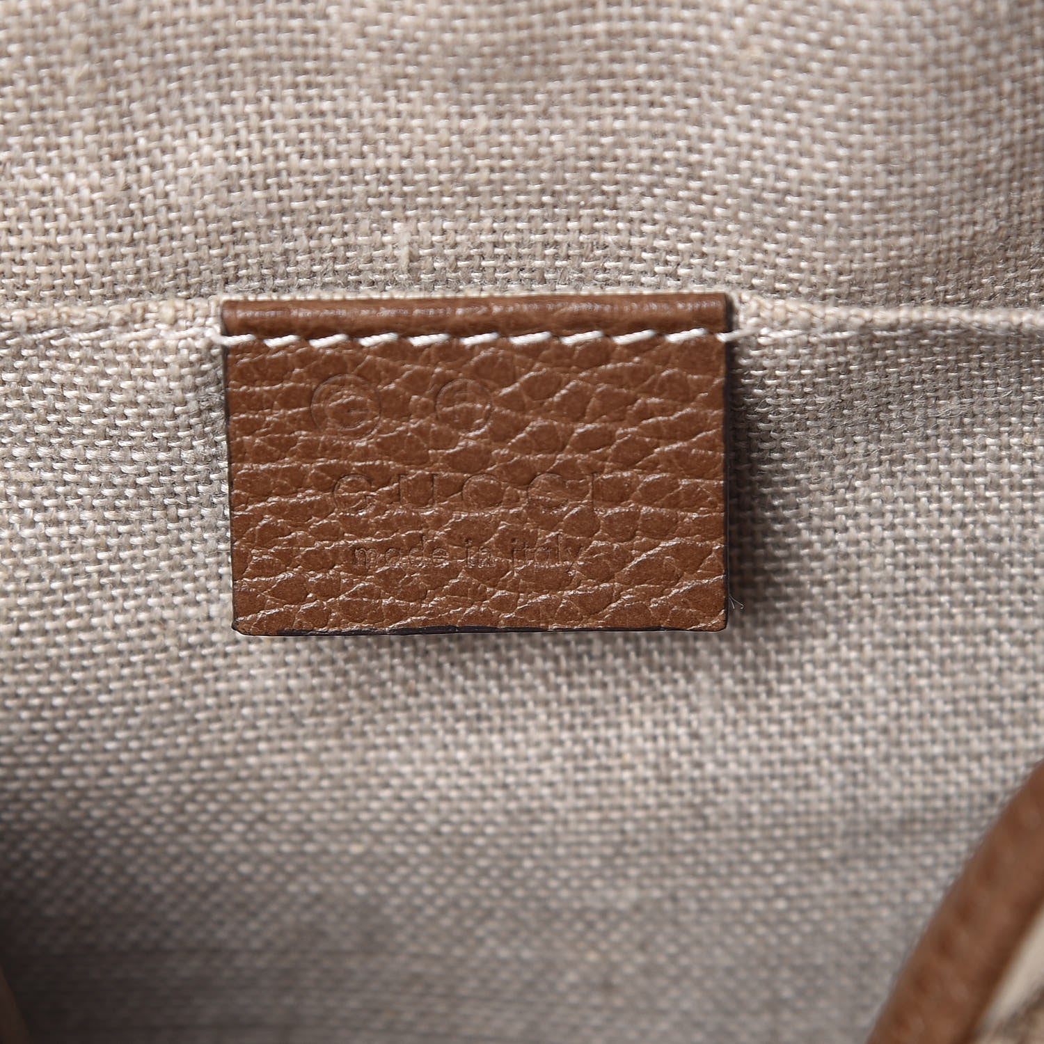 Gucci Monogram Mini Bree Messenger Bag Beige Tabacco 6 of 12