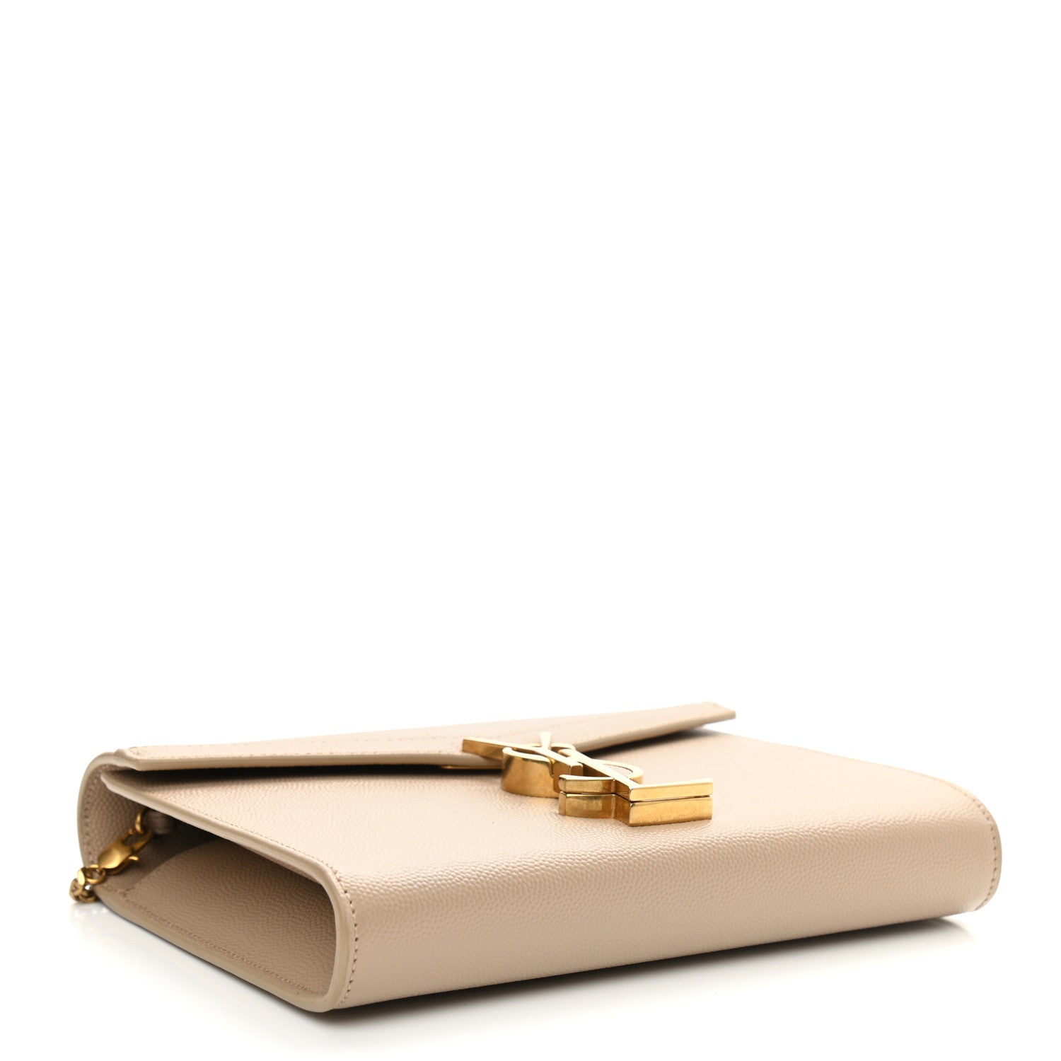 Saint Laurent Grain De Poudre Monogram Cassandra Clasp Bag Beige 3 of 10