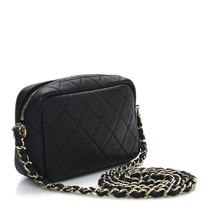 Chanel Caviar Flat Quilted Mini Coco Tassel Camera Case Black 3 of 11