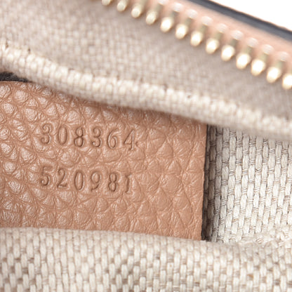 Gucci Pebbled Calfskin Small Soho Disco Bag Camelia 9 of 10