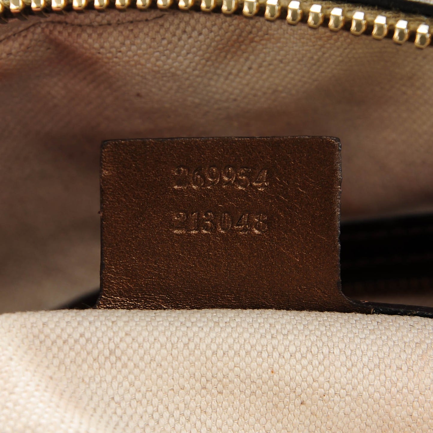 Metallic Guccissima Heart Bit Charm Dome Satchel Bronze