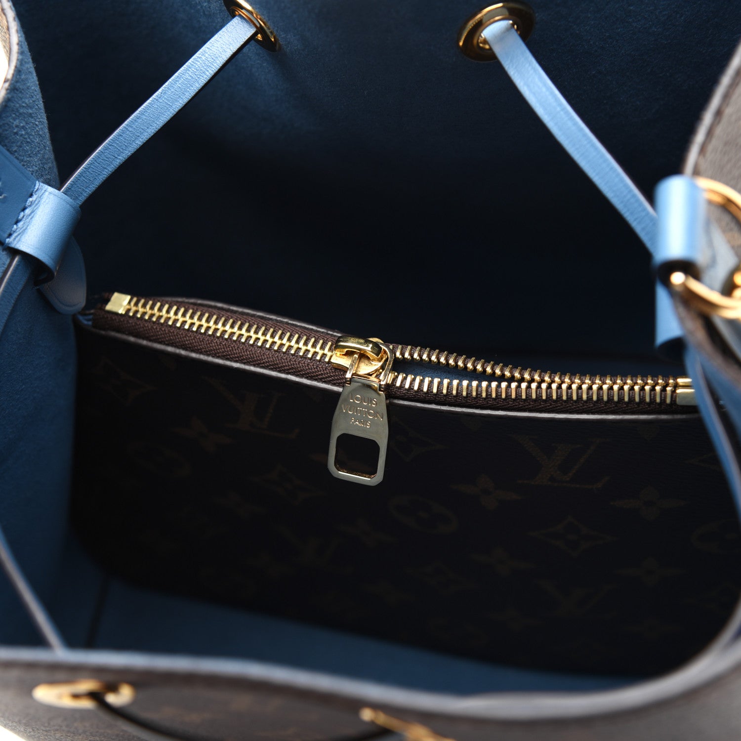 Louis Vuitton Monogram Neonoe MM Blue Jean 10 of 16