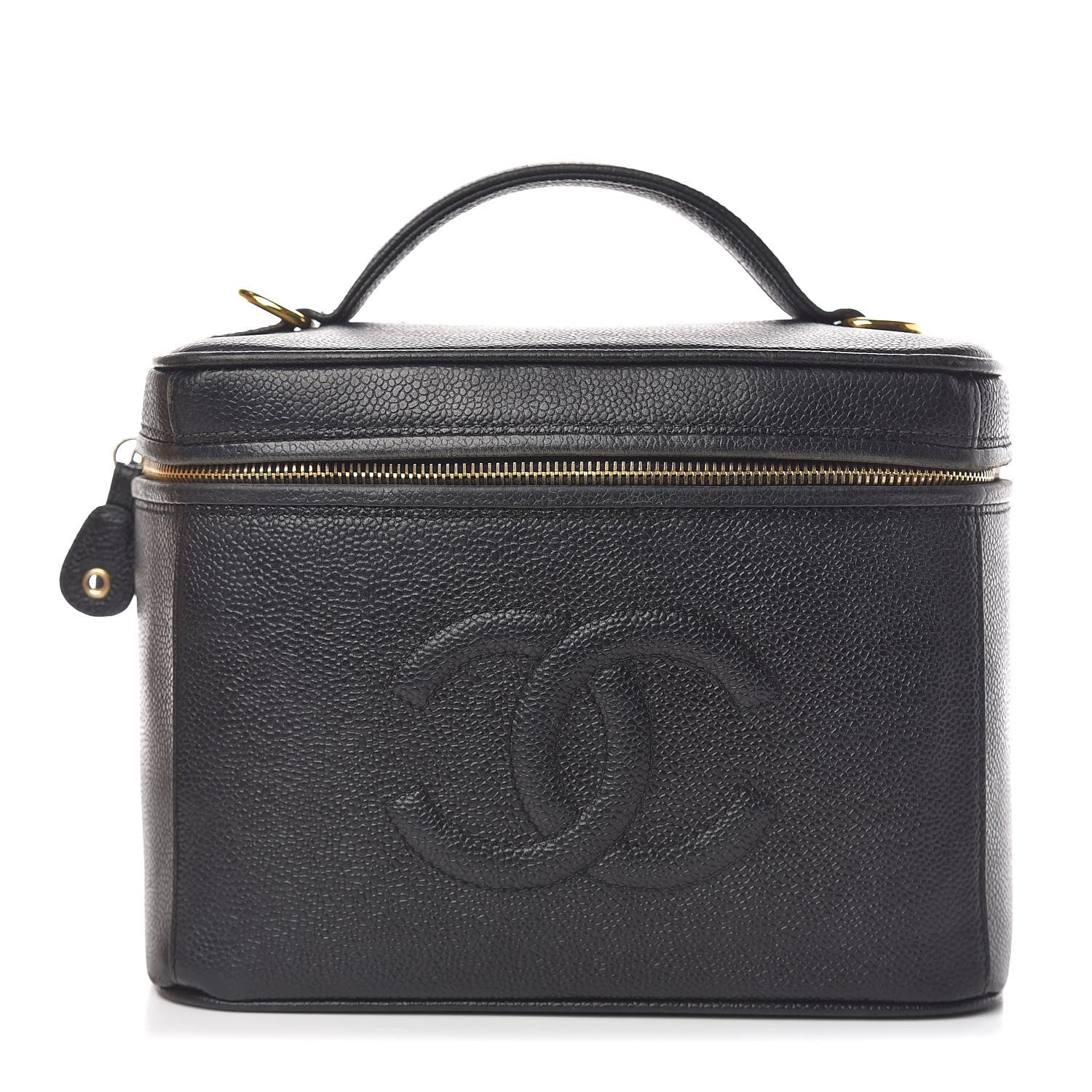 Chanel Caviar Cosmetic Vanity Bag Black 1 of 10