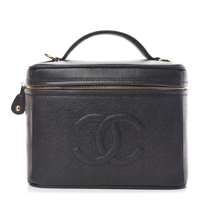 Chanel Caviar Cosmetic Vanity Bag Black 1 of 10