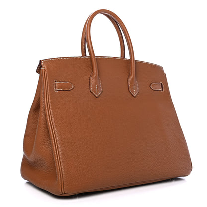 Hermes Togo Birkin 35 Gold 2 of 8