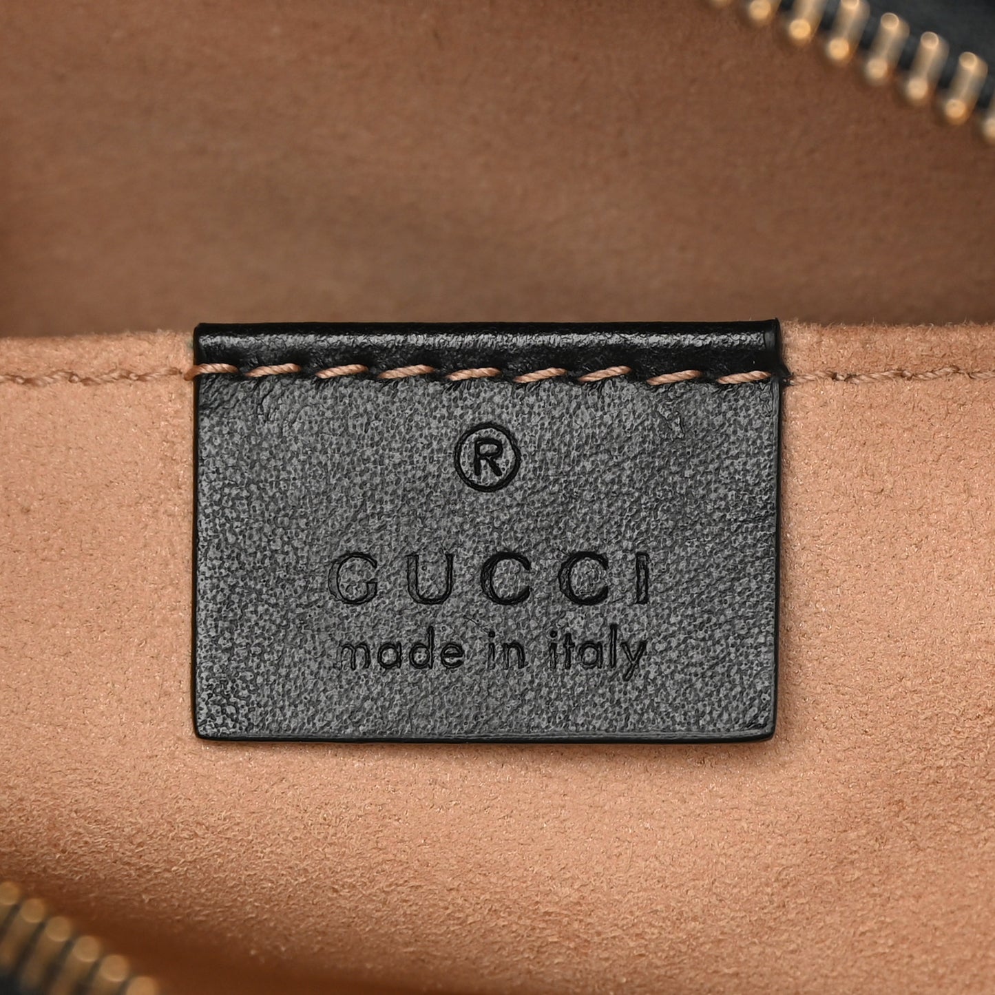 Calfskin Matelasse Mini GG Marmont Chain Shoulder Bag Black