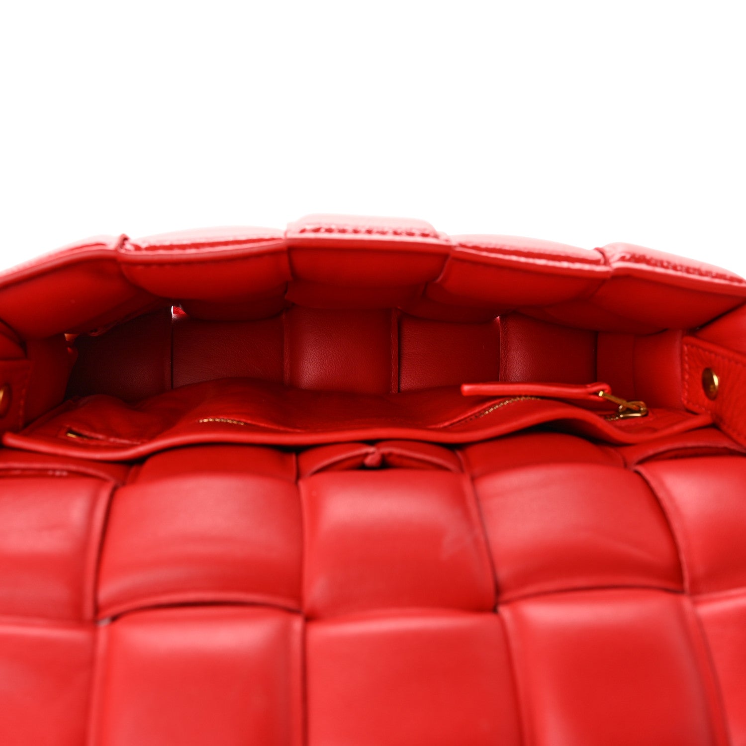 Bottega Veneta Textured Deerskin Maxi Intrecciato Padded Cassette Crossbody Bag Chili 5 of 14