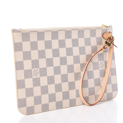 Louis Vuitton Damier Azur Neverfull MM GM Pochette 4 of 8