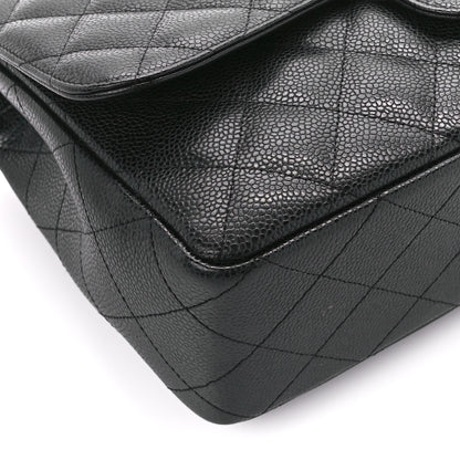 Chanel Caviar Quilted Jumbo Single Flap Black 9 of 12