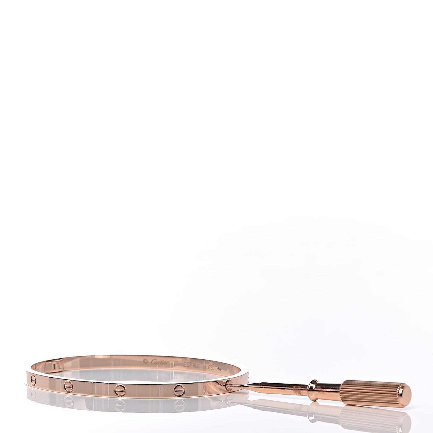 18K Pink Gold Small LOVE Bracelet 17