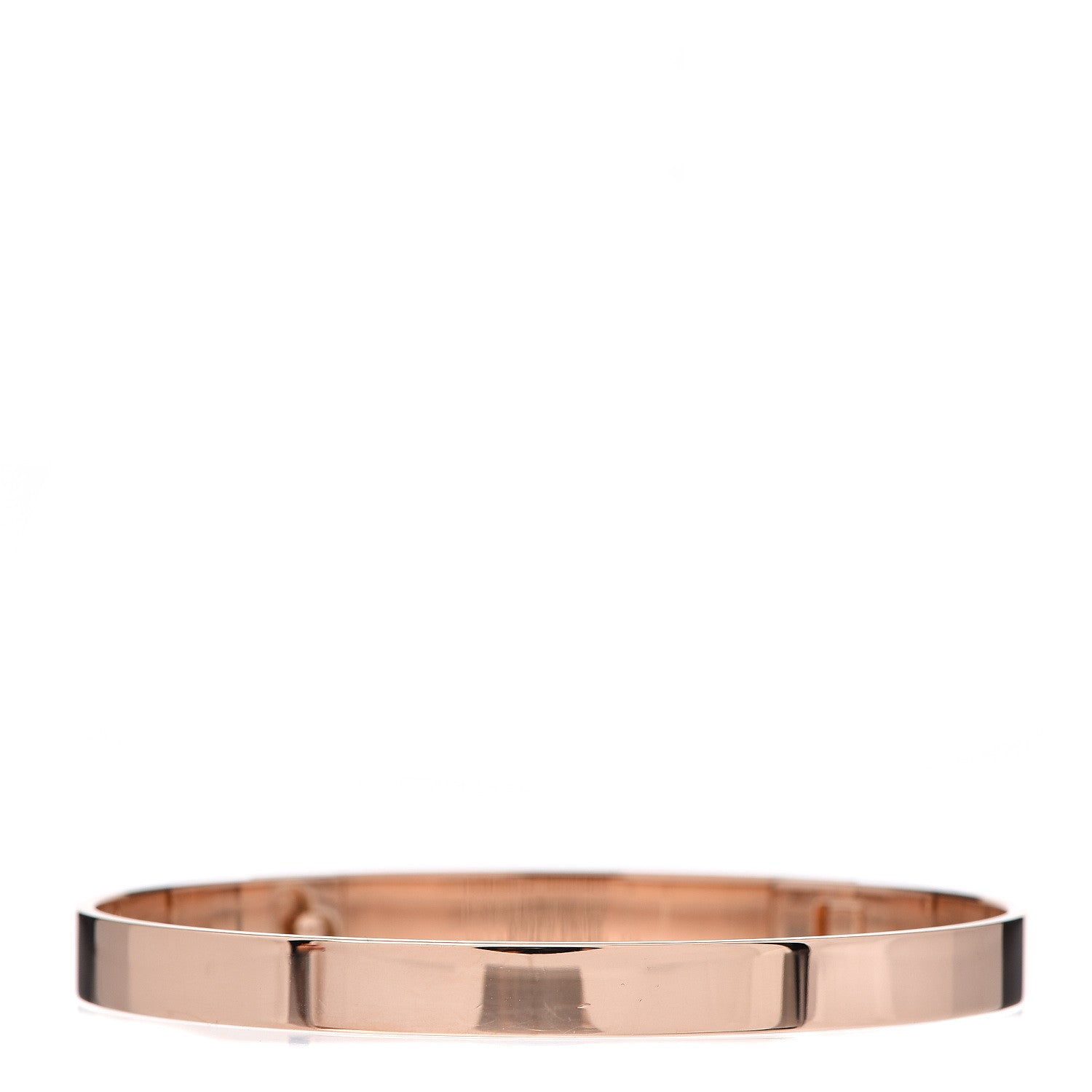 Hermes 18K Rose Gold Diamond PM Collier De Chien Bracelet LG 2 of 3