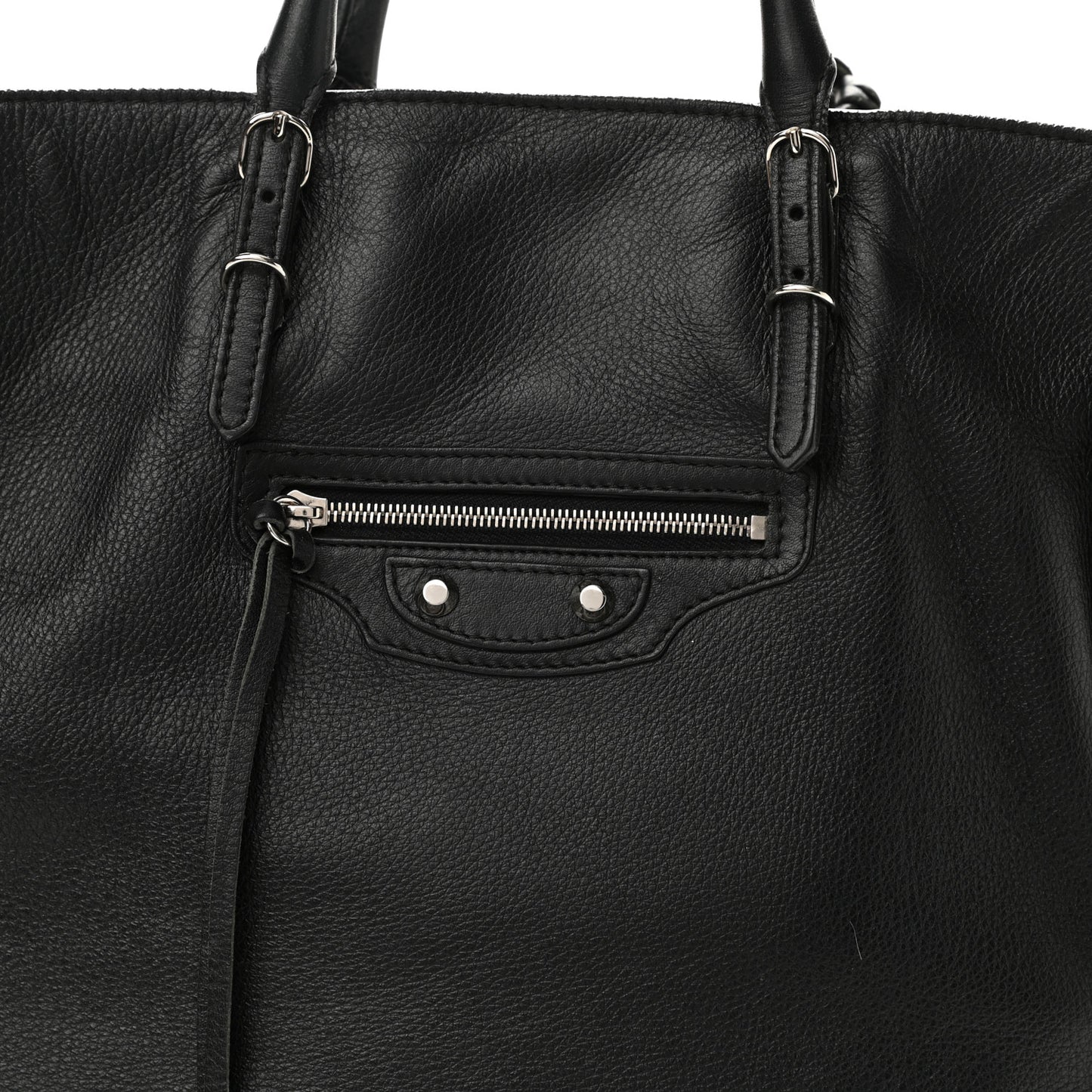 Veau Papier A5 Zip Around Tote Black