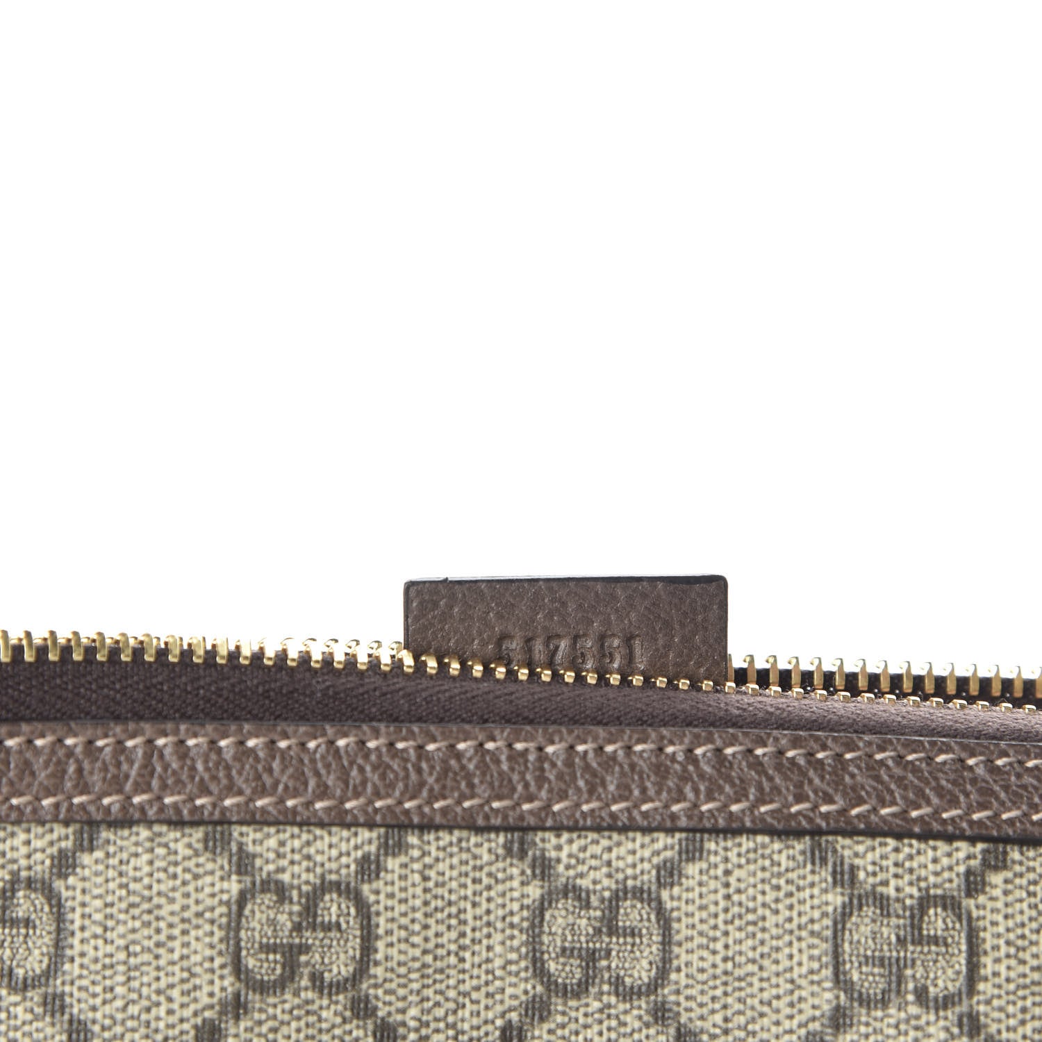 Gucci GG Supreme Monogram Large Ophidia Pouch Clutch Brown 7 of 8