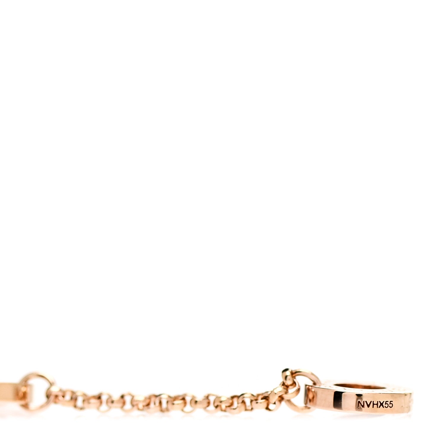 Bulgari 18K Rose Gold Diamond Small B.Zero1 Pave Pendant Necklace 5 of 8