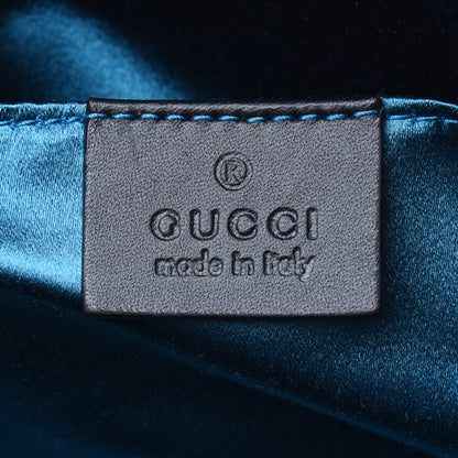 Gucci Suede Patent Web GG Small Ophidia Dome Shoulder Bag Black 5 of 15