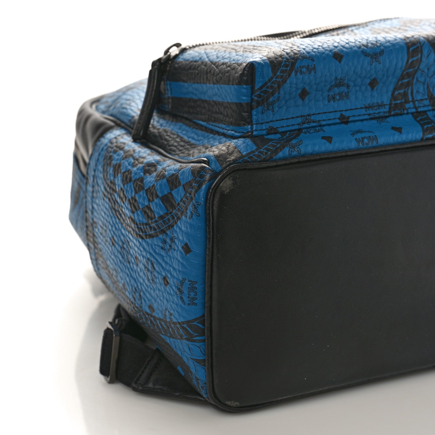 MCM Visetos Baroque Print Medium Stark Backpack Munich Blue 7 of 9