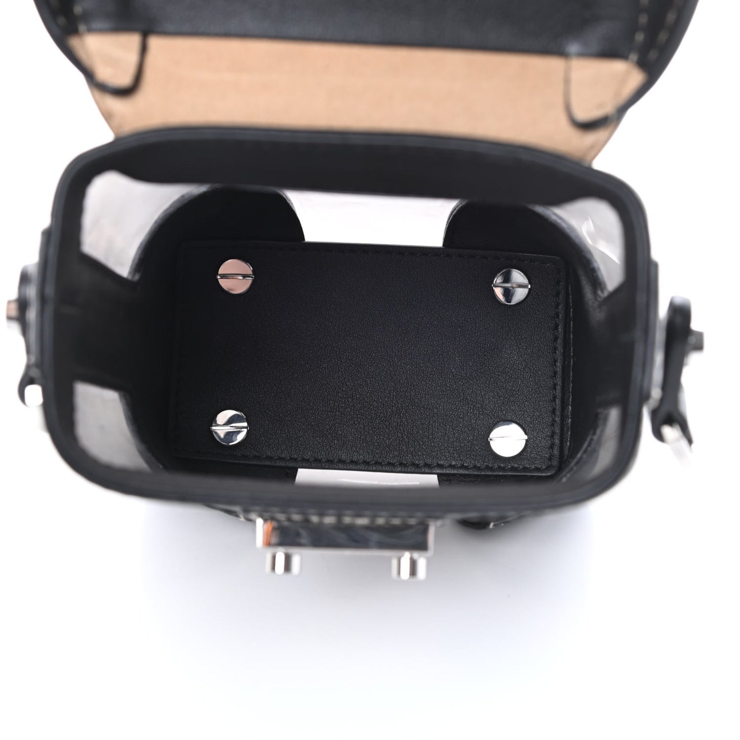 Transparent Mini Berlin Crossbody Black