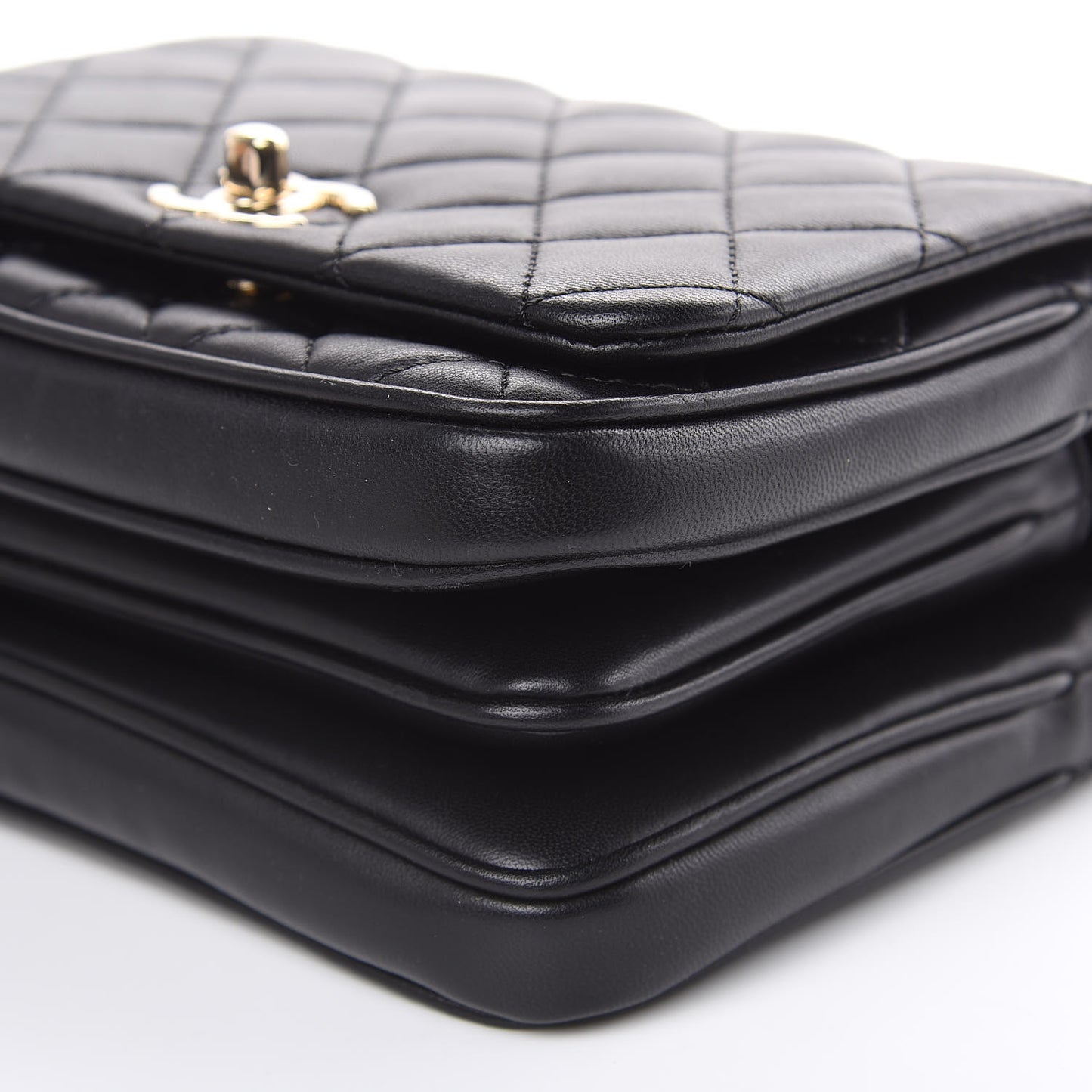 Lambskin Quilted Mini Citizen Chic Flap Black