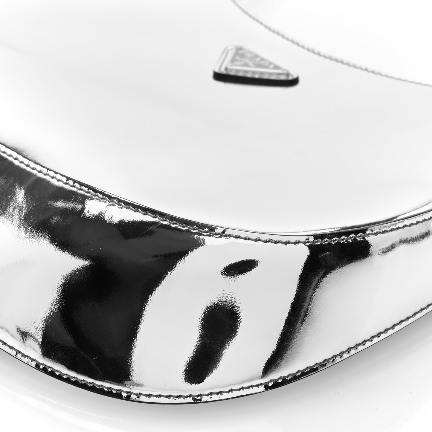 Spazzolato Cleo Shoulder Bag Argento