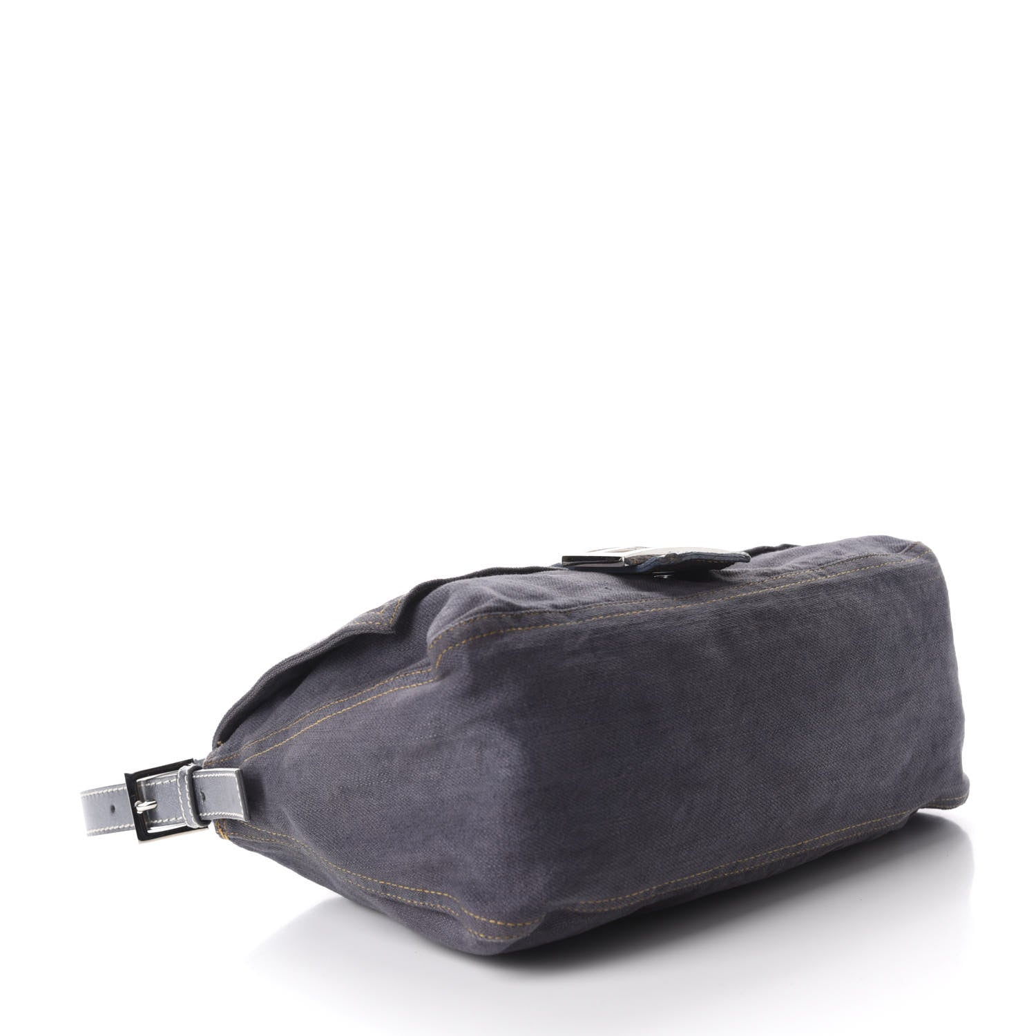 Fendi Denim Mama Baguette Blue 4 of 10