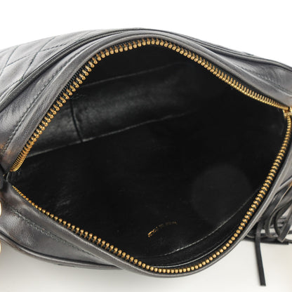 Chanel Lambskin Quilted Tassel Camera Case Dark Grey 5 of 7