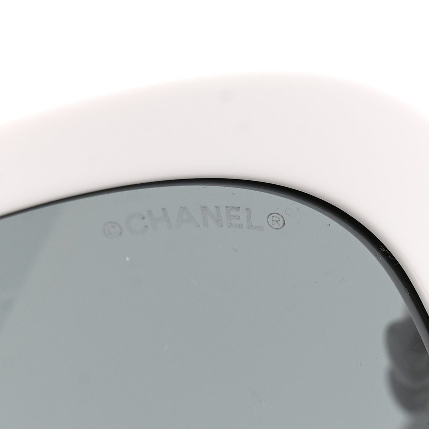 Acetate Butterfly Winter Pearl Sunglasses 5339-H White