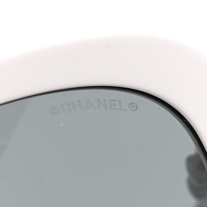 Chanel Acetate Butterfly Winter Pearl Sunglasses 5339-H White 7 of 8