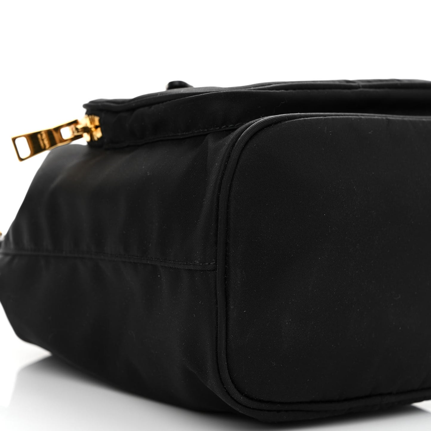 Re-Nylon Duet Drawstring Shoulder Bag Black