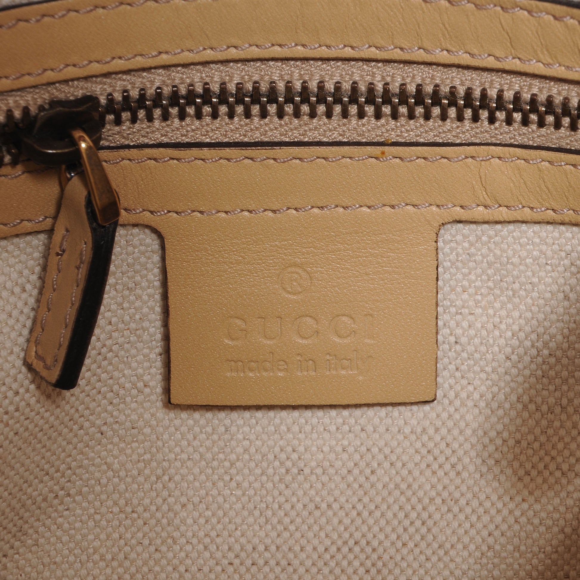 Gucci Monogram Lurex Small Scarlett Studded Interlocking G Hobo Bronze 6 of 7