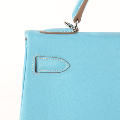 Hermes Epsom Candy Kelly Retourne 32 Celeste Mykonos 11 of 26