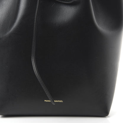 Mansur Gavriel Calfskin Mini Bucket Bag Black Flamma 9 of 9