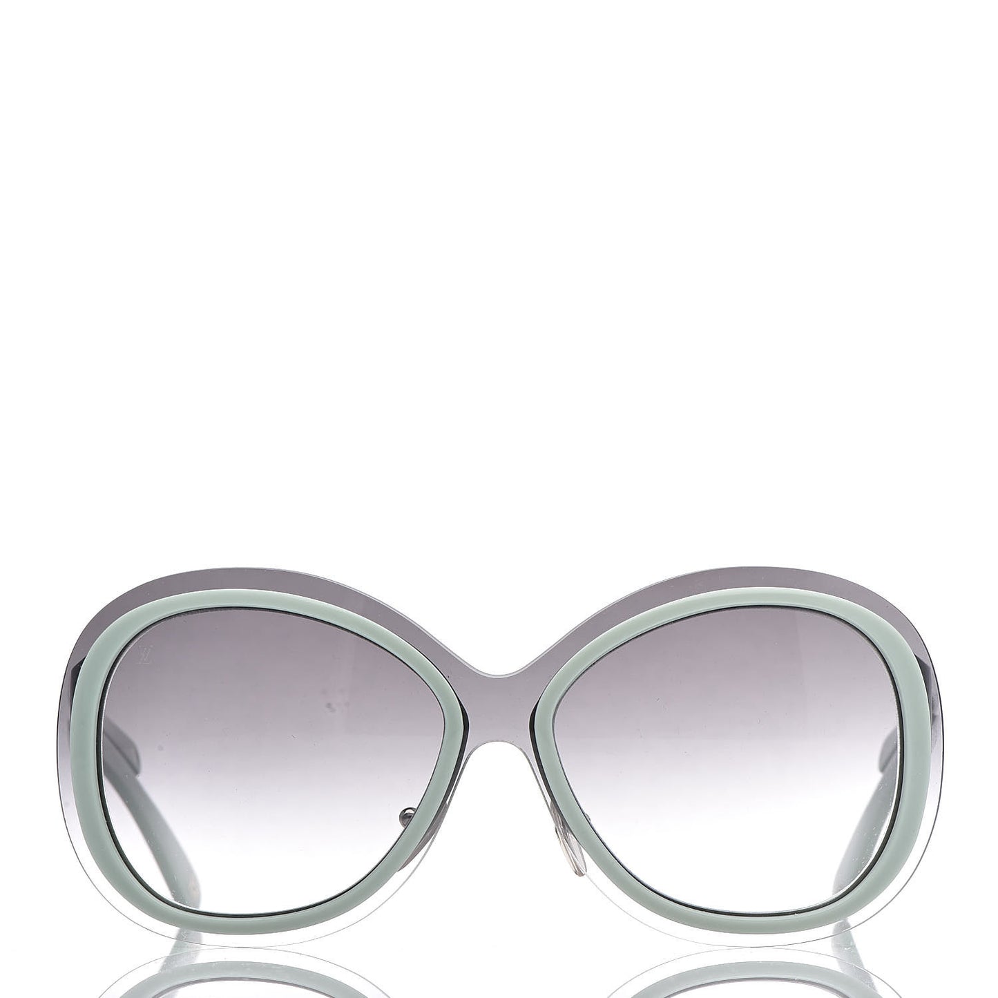 Acetate Two-Tone Frame Flore Sunglasses Z0452U Green