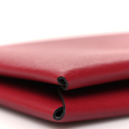 Hermes Evercolor Verso Calvi Card Case Rouge Grenat Glycine 10 of 11