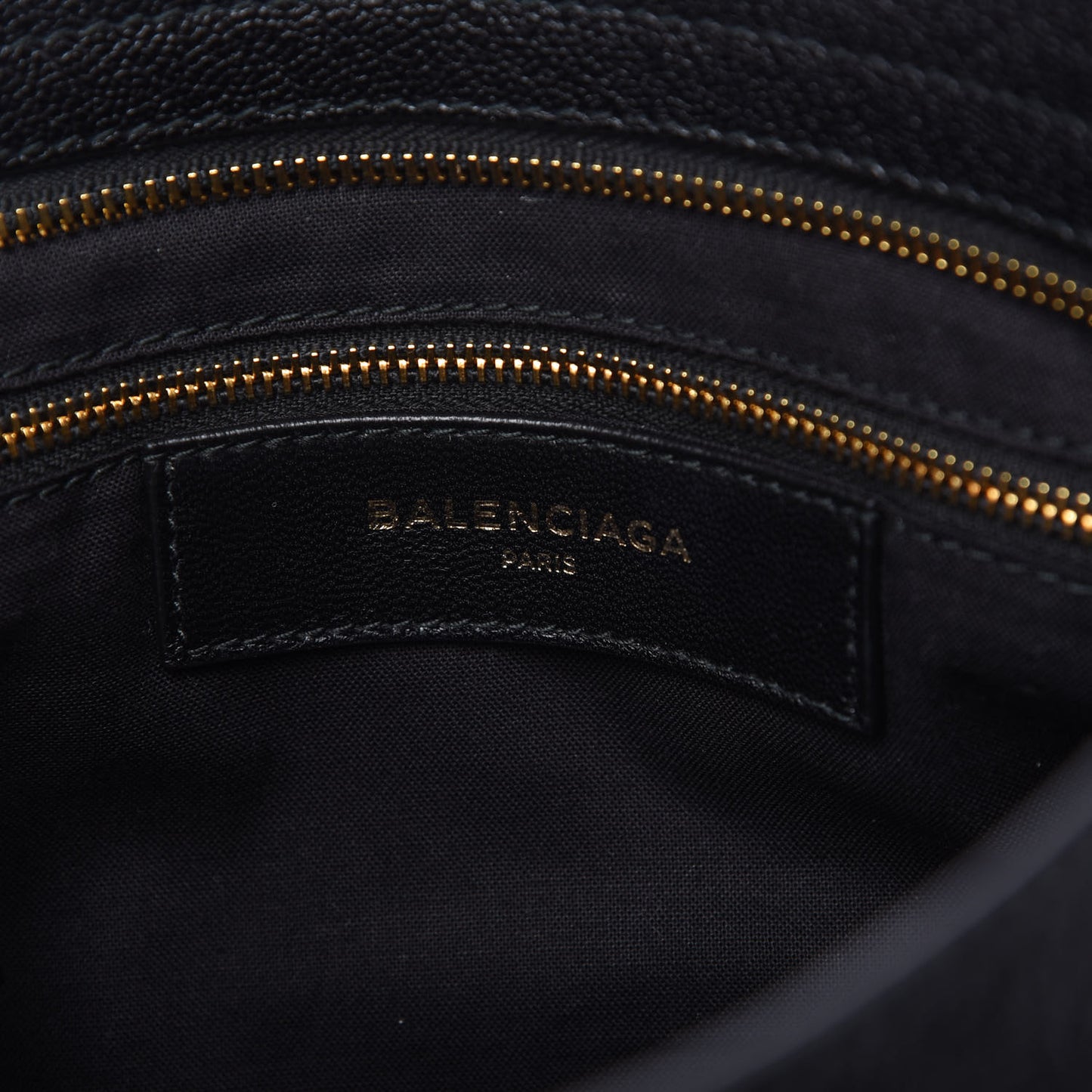 Chevre Gold Metallic Edge Hardware City Black