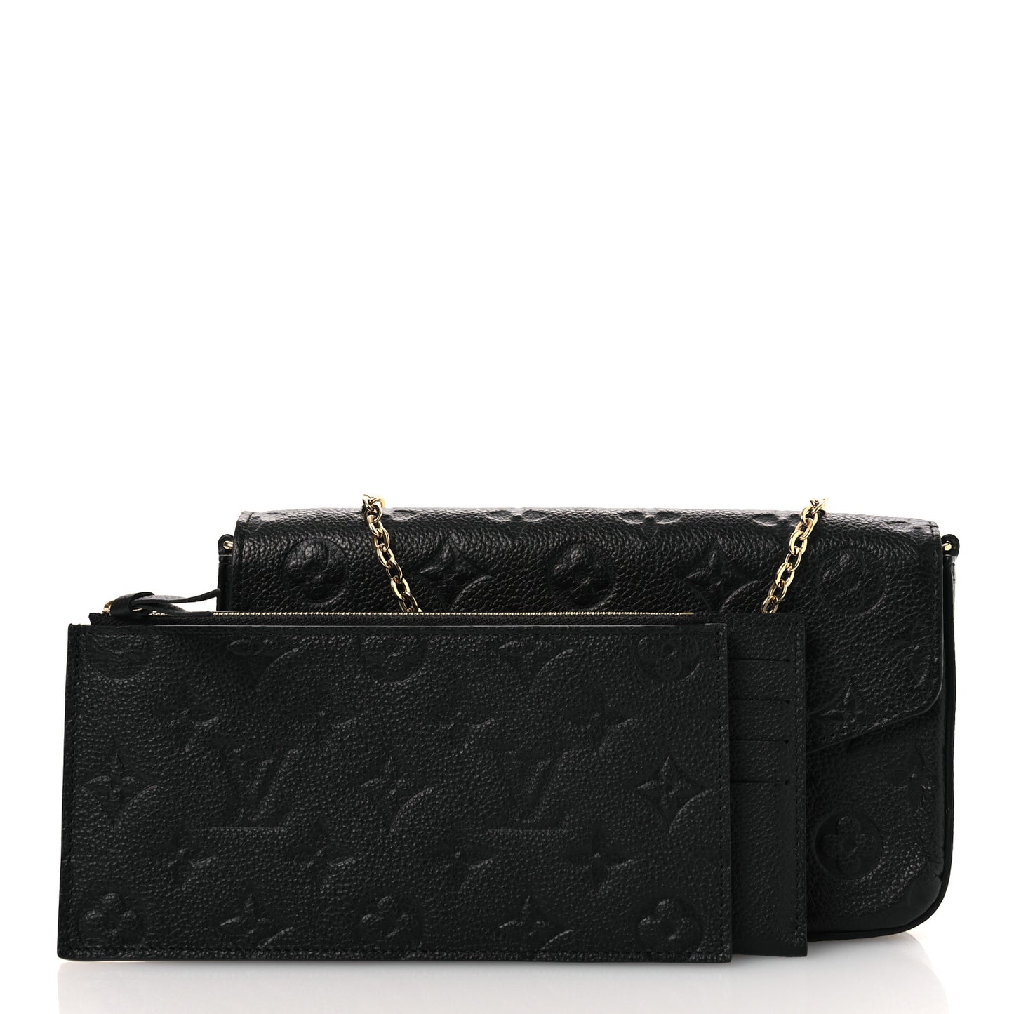 Empreinte Pochette Felicie Chain Wallet Black