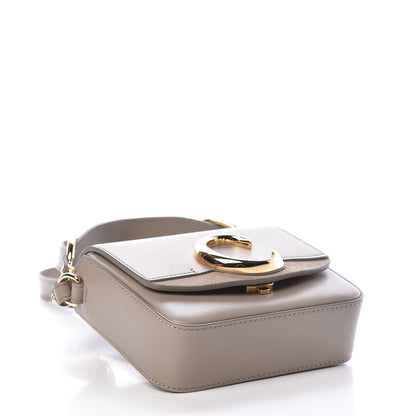 Chloe Shiny Calfskin Suede Mini C Bag Motty Grey 4 of 11