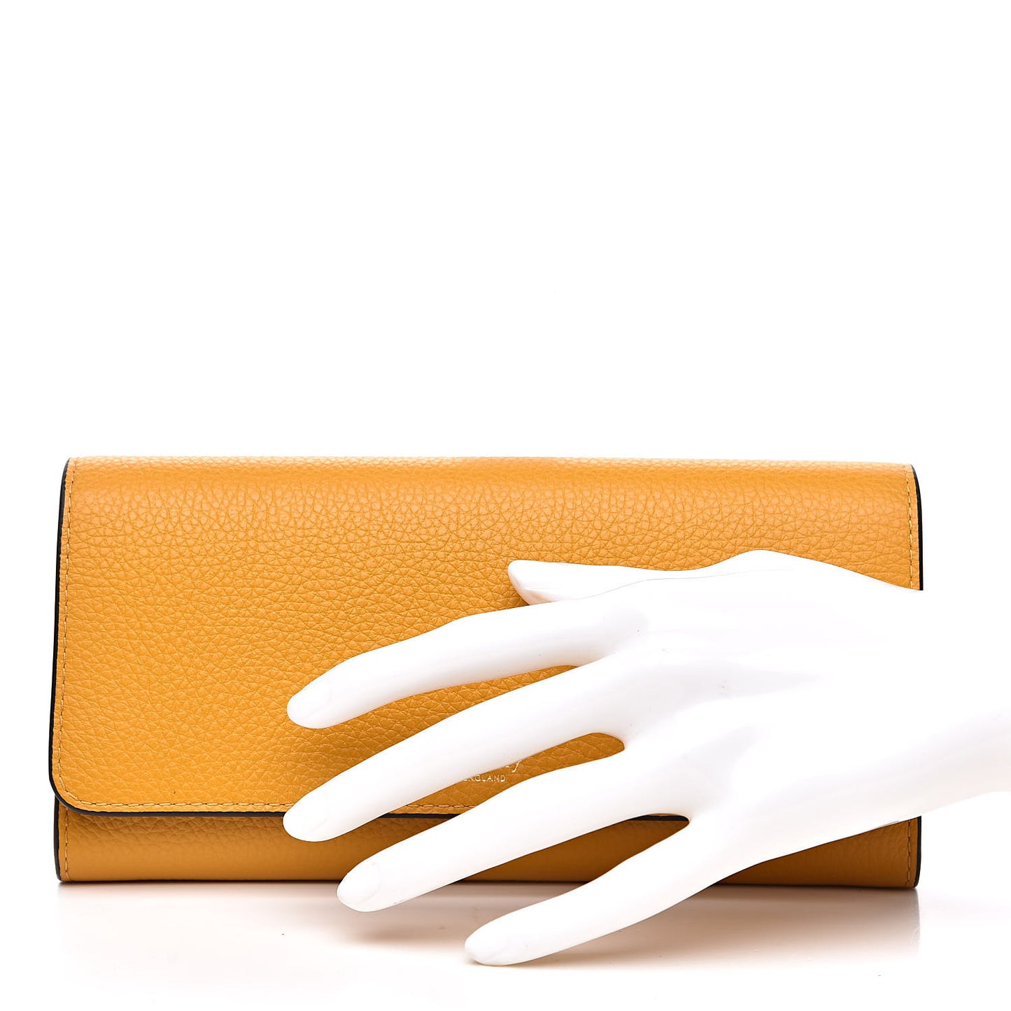 Small Classic Grain Continental Wallet Deep Amber