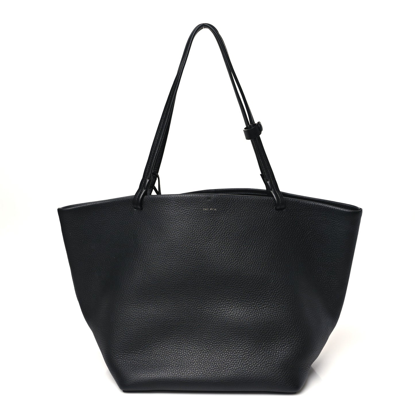 Grained Calfskin Park Tote Three Black