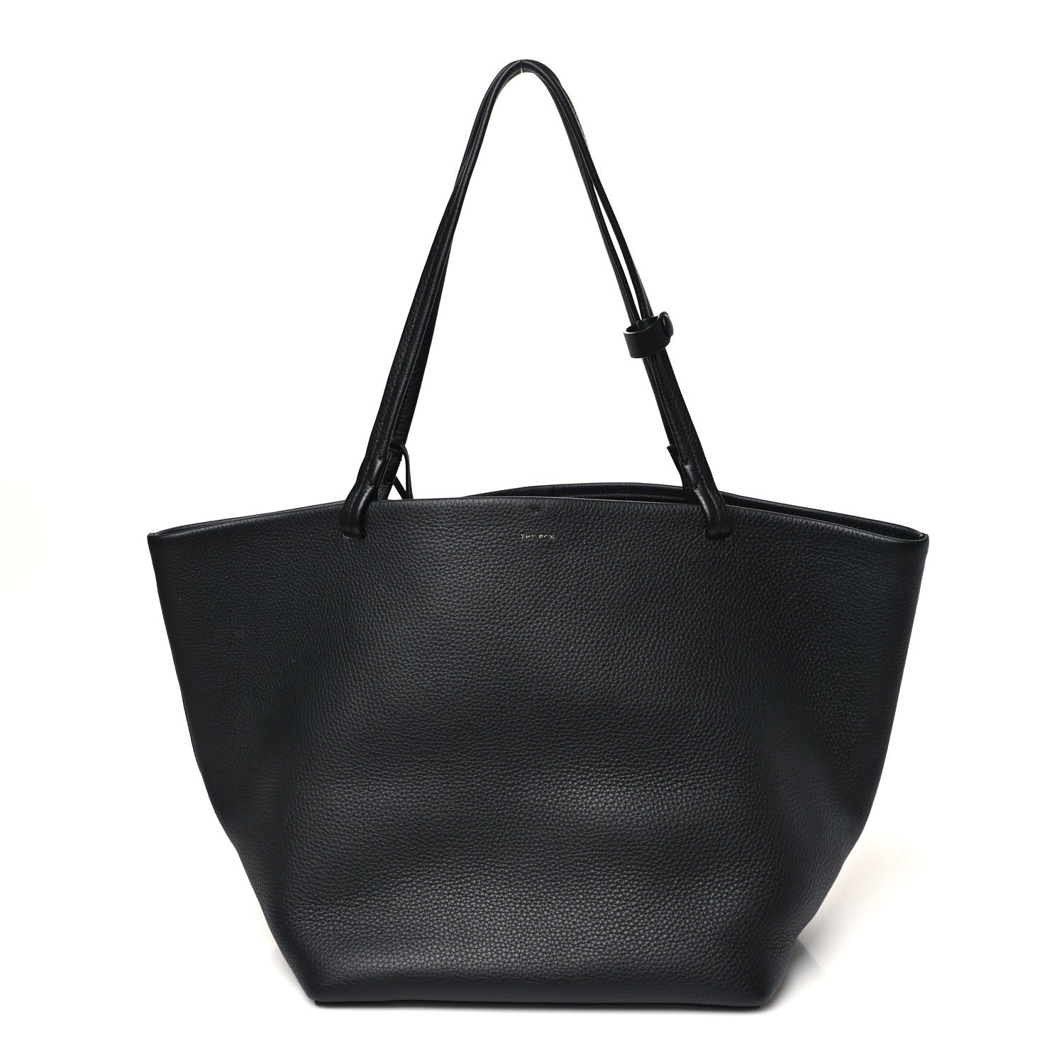 The Row Grained Calfskin Park Tote Three Black 1 of 11