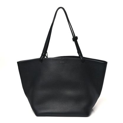 The Row Grained Calfskin Park Tote Three Black 1 of 11