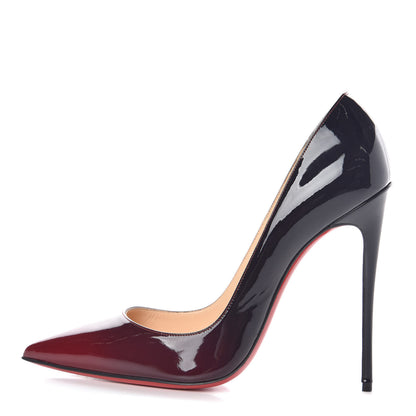 Christian Louboutin Patent Degrade So Kate 120 Pumps 40.5 Carmin Night 1 of 8