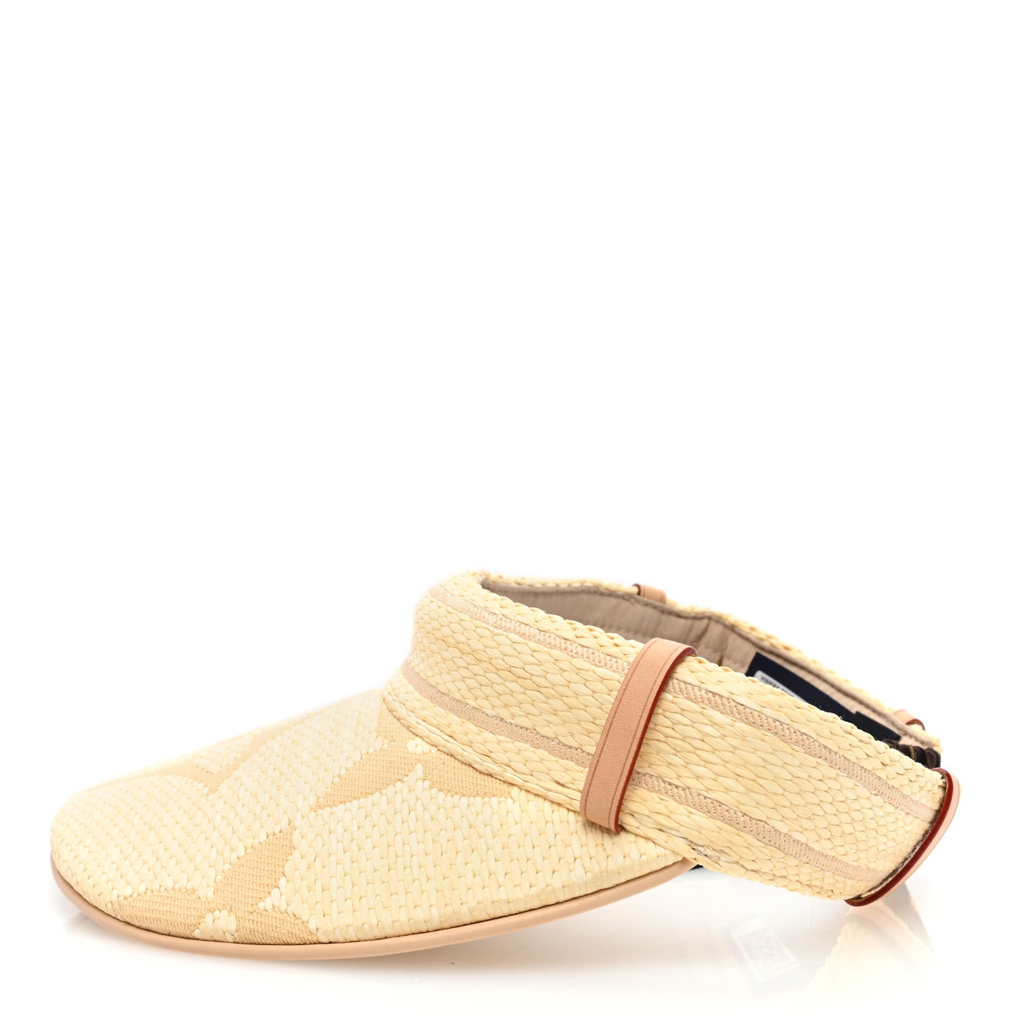 Cotton Raffia Effect Beachview Visor Natural