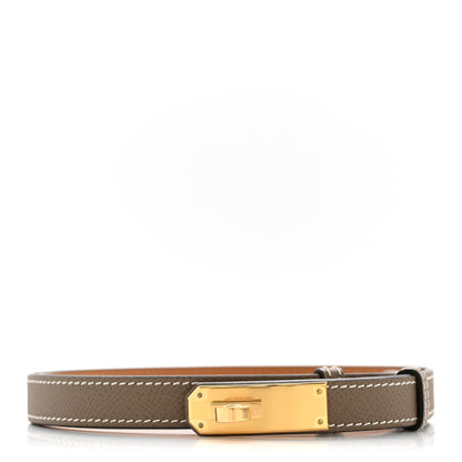 Hermes Epsom Kelly Belt Etoupe 1 of 5