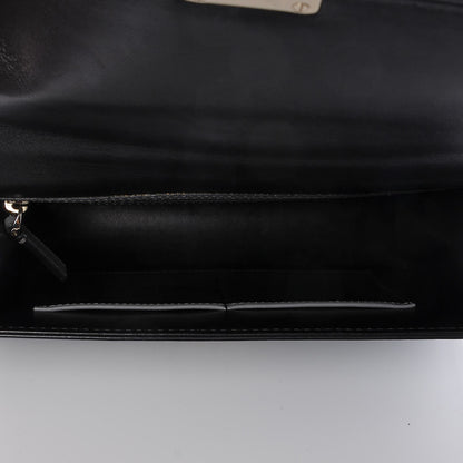 Valentino Garavani Vitello Tri-Color Medium Glam Lock Rockstud Flap Grey Blue Black 6 of 8