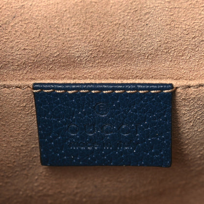 Gucci Textured Calfskin Web Small Ophidia Chain Shoulder Bag Blue Agata 6 of 11