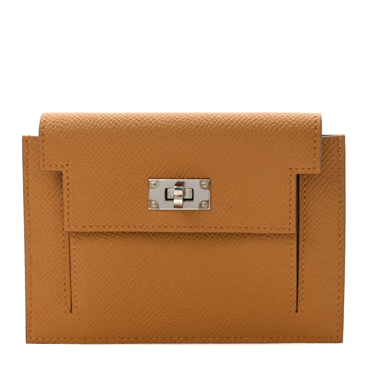 Epsom Kelly Pocket Compact Wallet Sesame