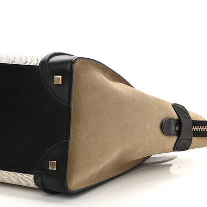 Celine Canvas Smooth Calfskin Suede Mini Tri-Color Luggage 11 of 11